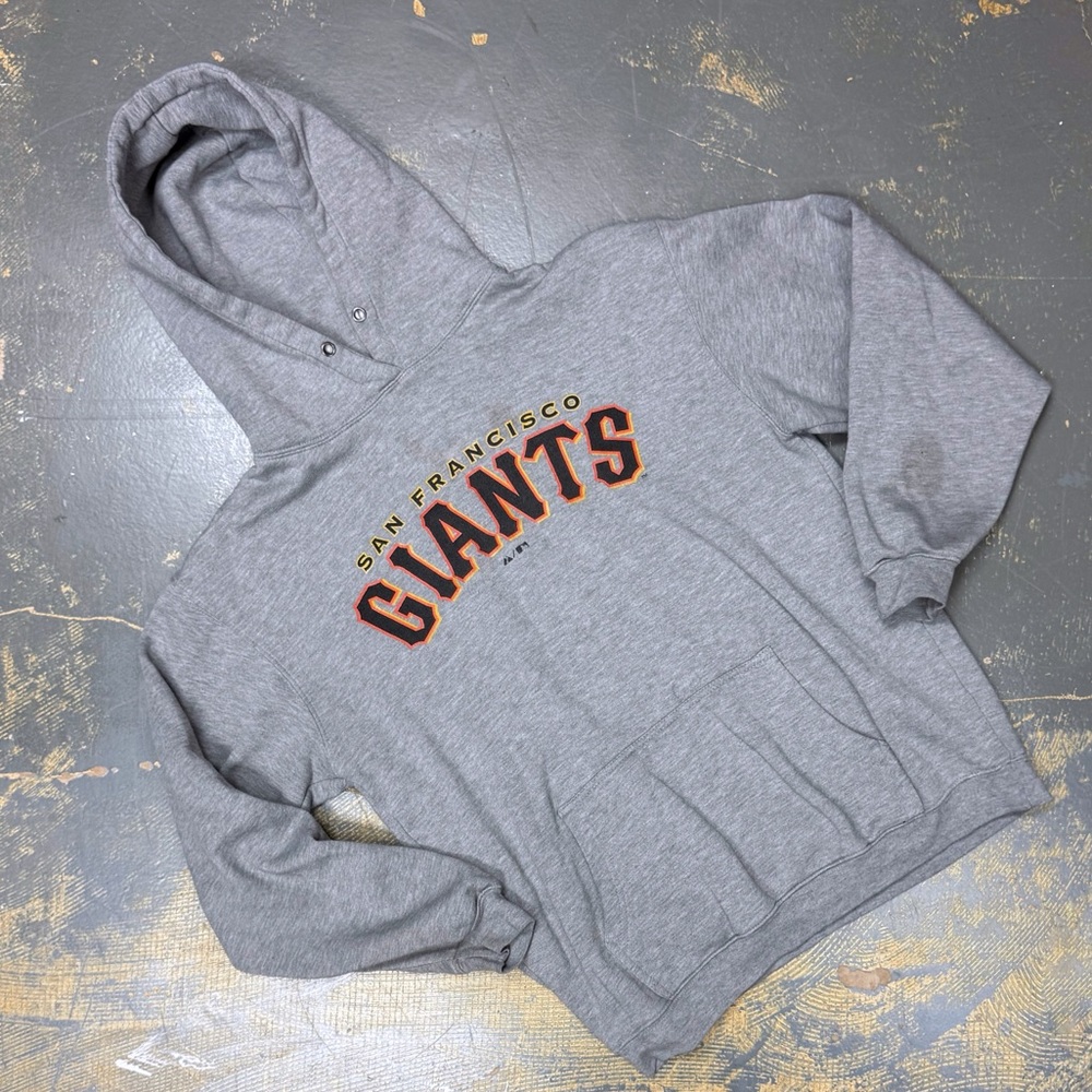 San Francisco Giants MLB Pull Over Hooded Sweater Medium Baseball SF